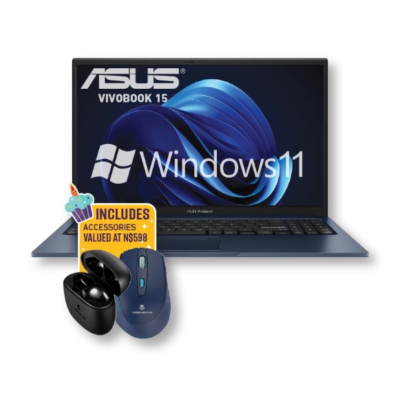 Picture of Asus Vivobook 15 13th i3 8GB/512GB SSD 11H + Earphones+Mouse