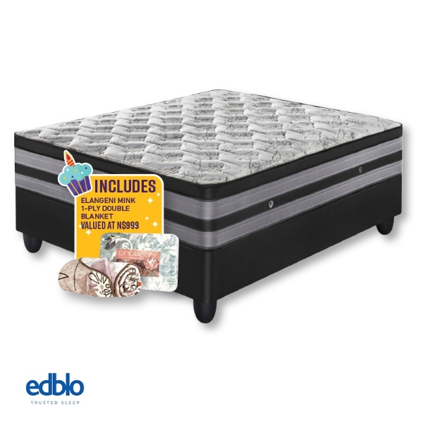 Picture of Edblo Salerno 152cm Queen Firm Base Set + Blanket