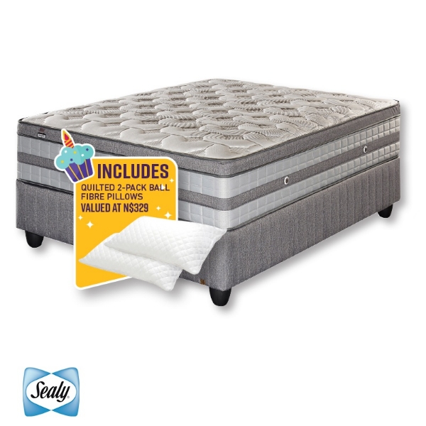 Picture of Sealy Colorado 152cm Queen Firm Base Set + 2 Pillows