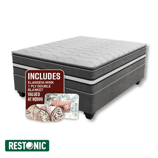 Picture of Restonic Revive 152cm Queen Plush Base Set + Blanket