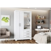 Picture of Layla 2 Door, 3 Drawer Robe with Mirror