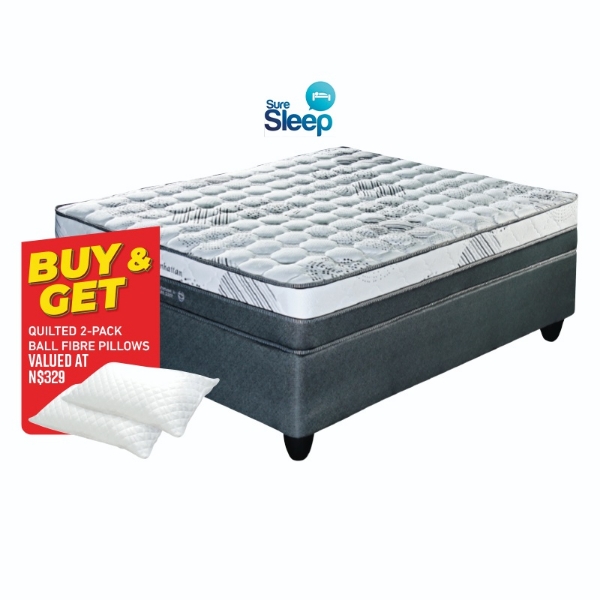 Picture of SureSleep Manhattan 152cm Firm Queen Base Set + 2 Pillows