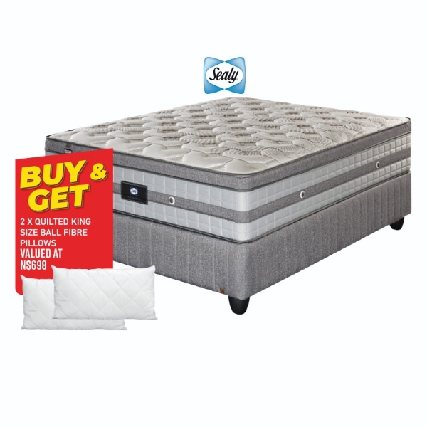 Picture of Sealy Colorado 152cm Queen Firm Base Set + 2 Pillows
