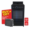 Picture of Defy Compact Freestanding 4 Plate Stove DSS554 +Defy Toaster