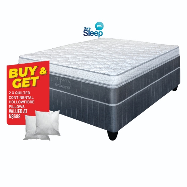 Picture of Suresleep Atlanta 152cm Queen Firm Base Set + 2 Pillows