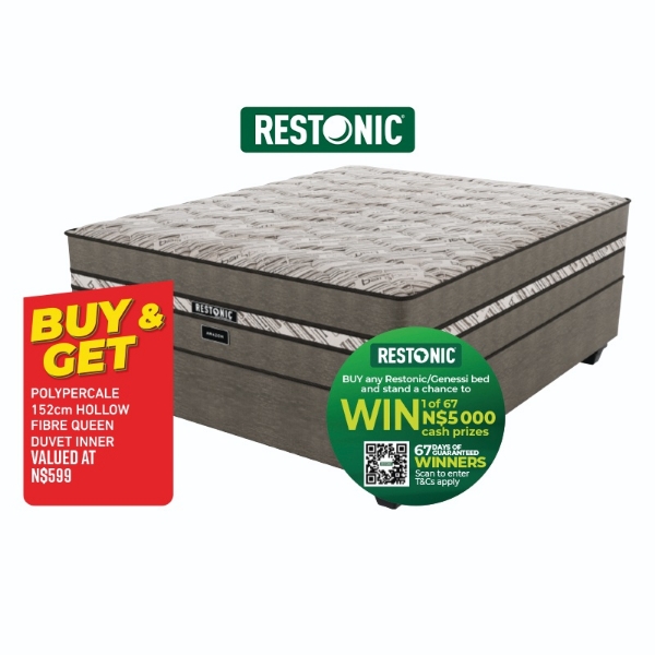Picture of Restonic Amazon 152cm Firm Base Set + 2 Pillows + Duvet