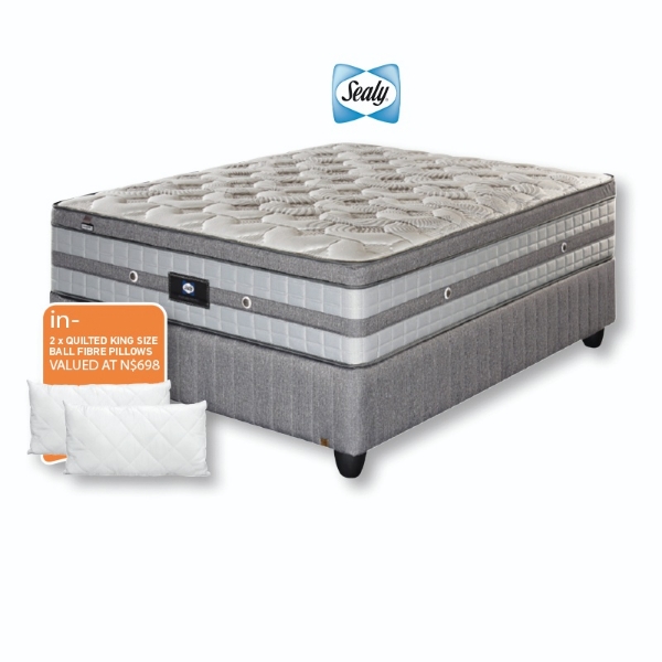 Picture of Sealy Colorado 152cm Queen Firm Base Set + 2 Pillows