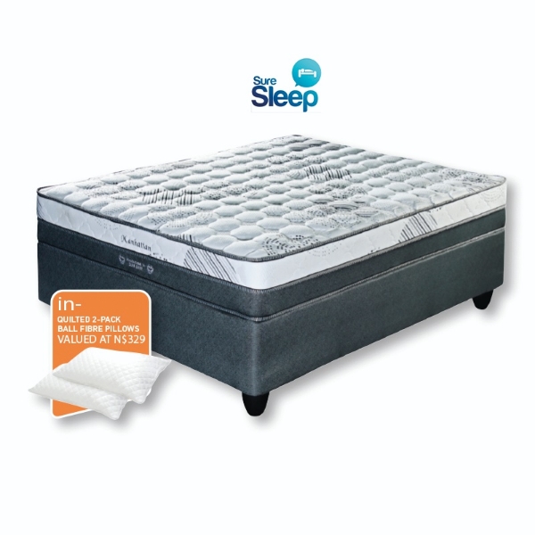Picture of SureSleep Manhattan 152cm Firm Queen Base Set + 2 Pillows