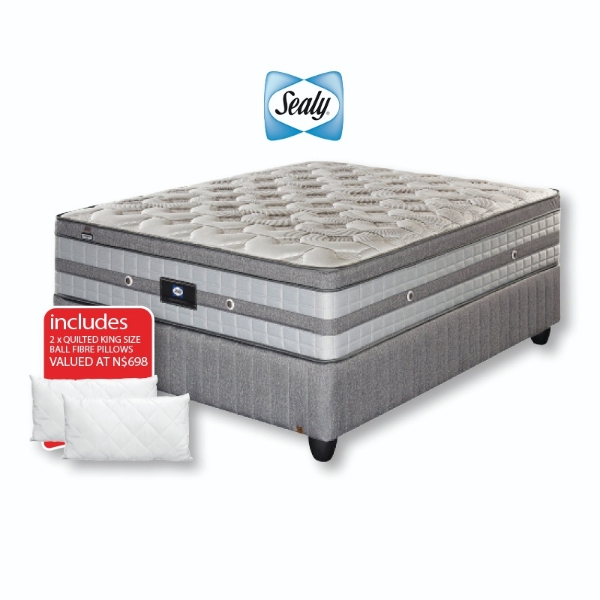 Picture of Sealy Colorado 152cm Queen Firm Base Set + 2 Pillows