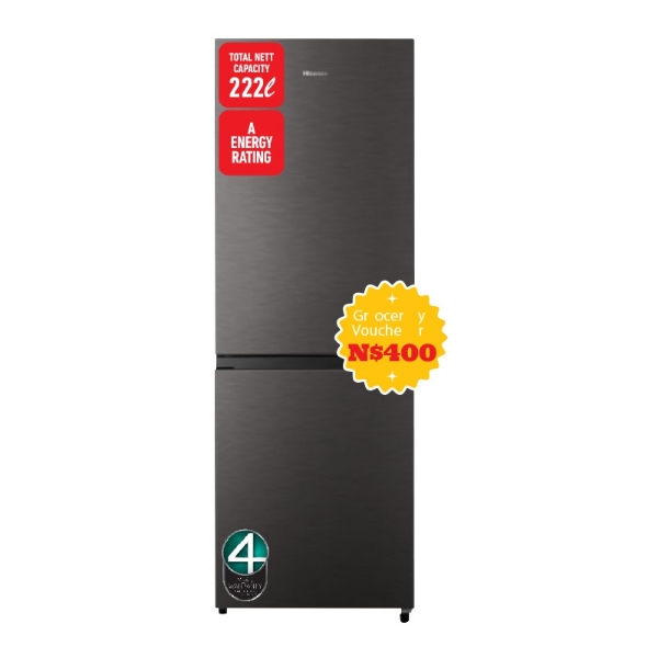 Picture of Hisense Fridge/Freezer 223Lt H310BIT Titanium Inox