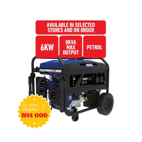 Picture of entech 8KVA Electric Start Petrol Generator GP8000PES