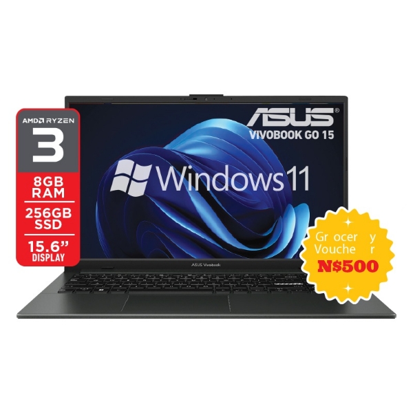 Picture of ASUS Vivobook Go 15 AMD Ryzen 3 15.6" 8GB 256GB