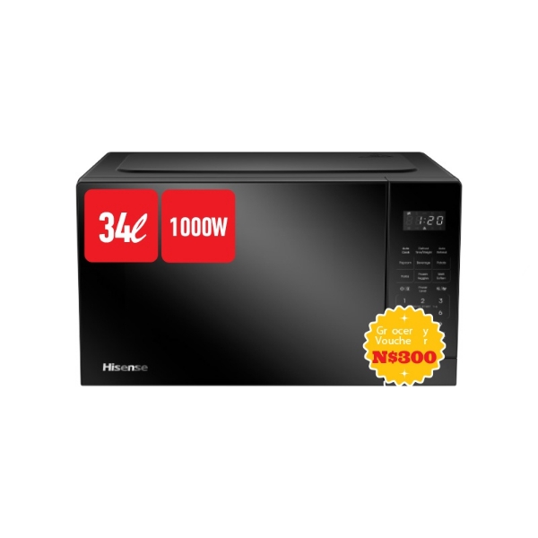 Picture of Hisense 34Lt 950W Microwave H34MOBS17 BLK