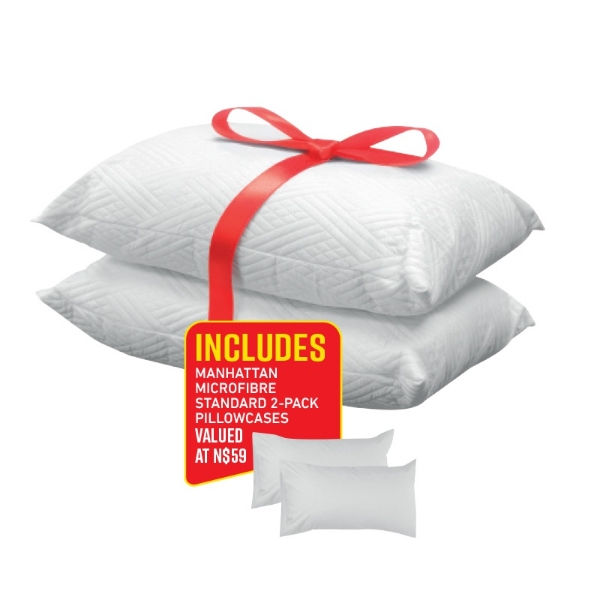 Picture of Manhattan Quiled 2 Pack Pillows + Pollowcases