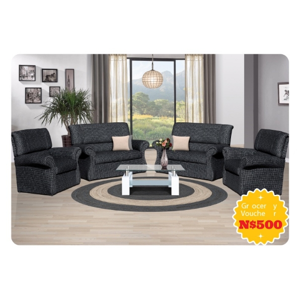Picture of Baldwin 4 Piece Lounge Suite   Black