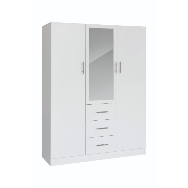 Picture of Miami 3 Door Robe - White
