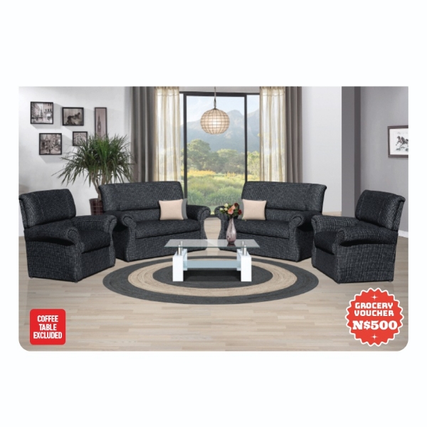 Picture of Baldwin 4 Piece Lounge Suite   Black