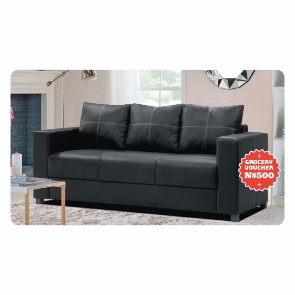 Picture of Phillip 3 Seater Couch   Black