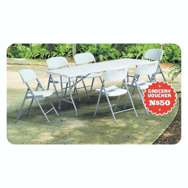 Picture of Folding White Chair + 50 VOUCHER