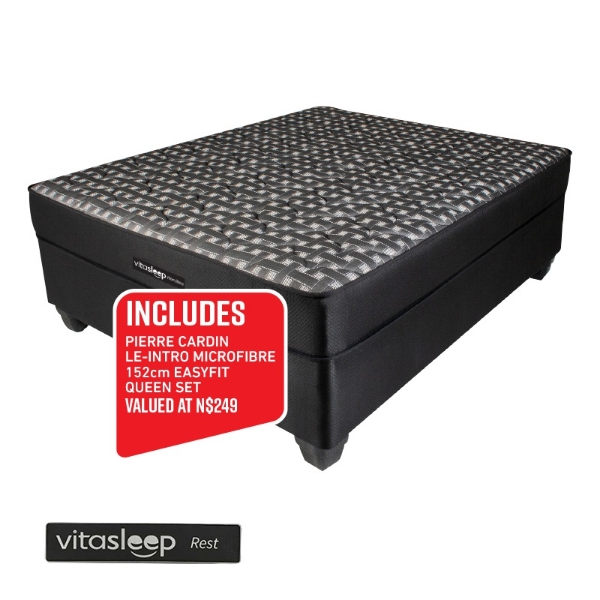 Picture of Vitasleep Hamilton 152cm Queen Foam Firm Base Set
