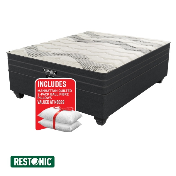 Picture of Restonic Trinity 152cm Firm B/Set + 5pce Quilted Set