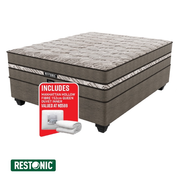 Picture of Restonic Amazon 152cm Firm Base Set + 2 Bamboo Pillows